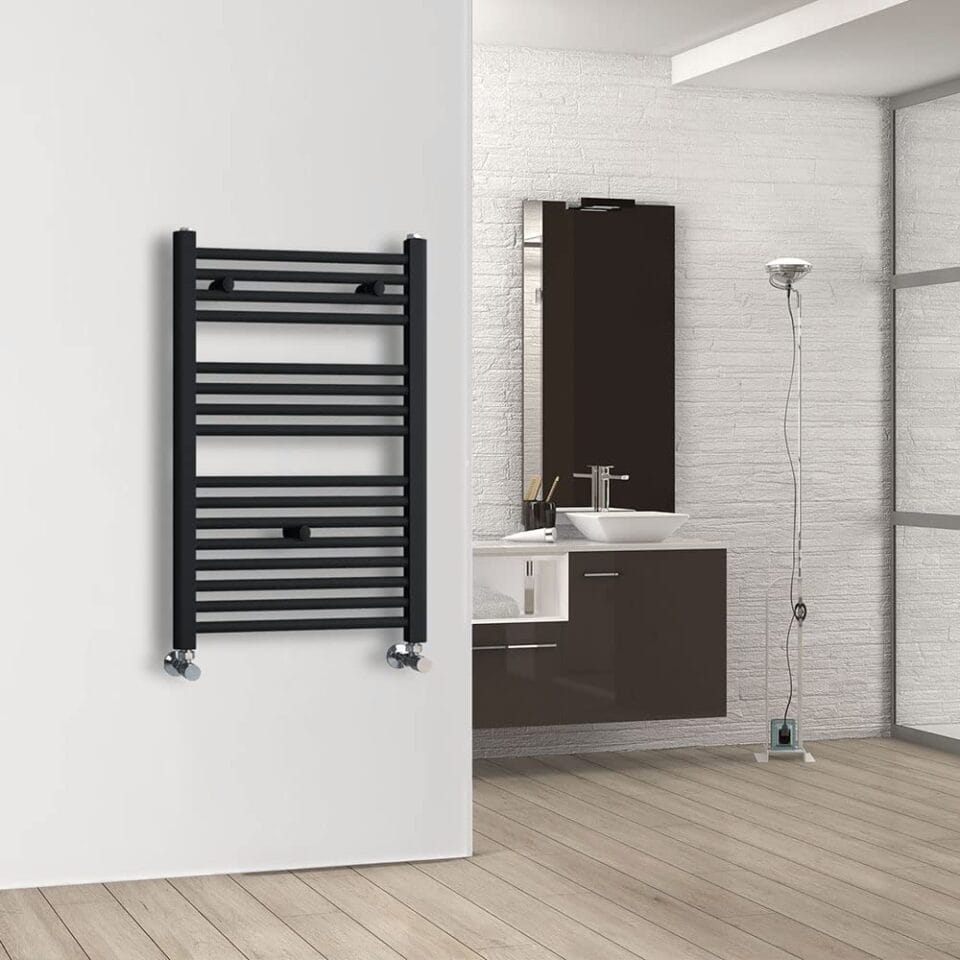 Sèche Serviette Aluminium Blanc/Noir Defi