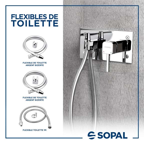 Flexible Toilette Classique SOPAL ⋆ Société Brico Bouhlel