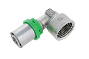 Coude Femelle à sertir Ecrou prisonnier