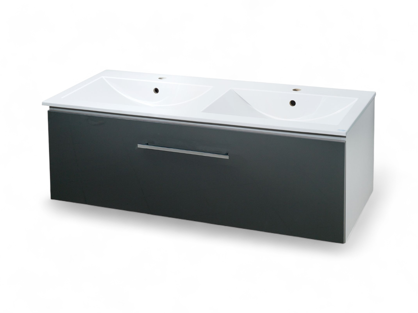 Meuble salle de bain COMETE 120cm double vasque un tiroir