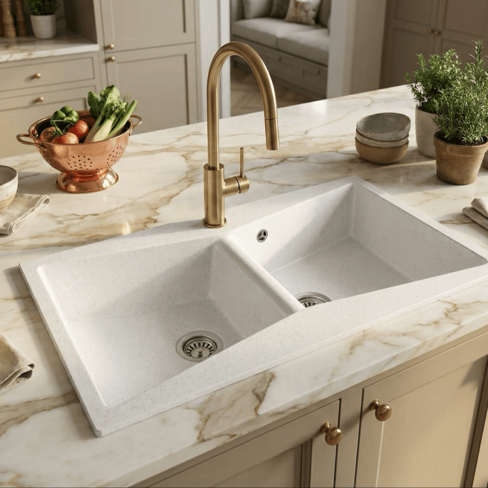 Evier cuisine Papillon 86*50cm