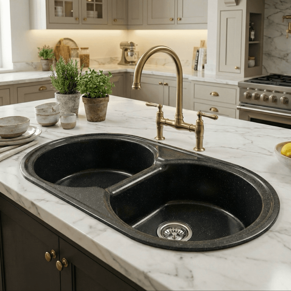 lavabo cuisine RONDO 86*50cm