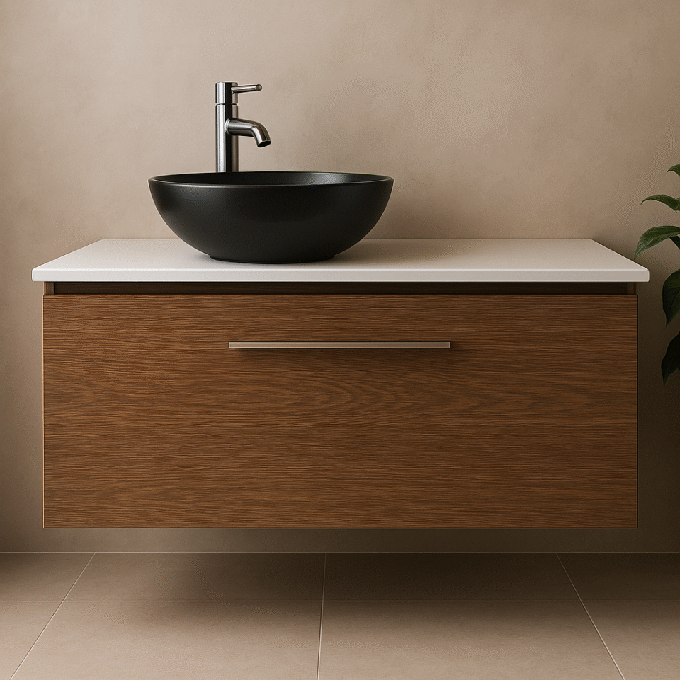 Meuble salle de bain STONE un tiroir 120 cm avec Bol