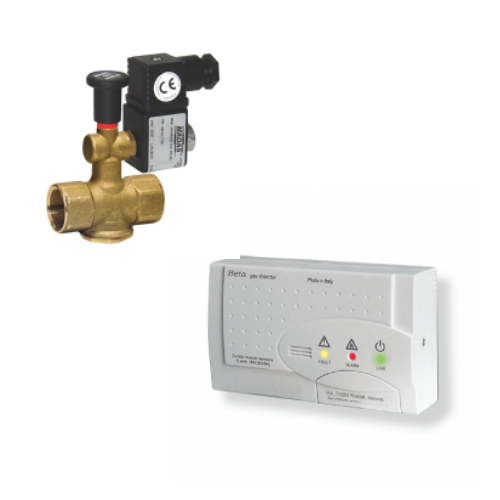 DETECTEUR DE FUITE GAZ + ELECTROVANNE