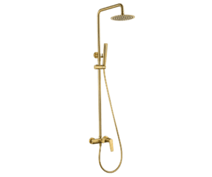 Colonne De de Douche Delos Or Brossé