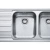 Evier Inox FRANKE Double Bac avec égouttoir LOGICA G