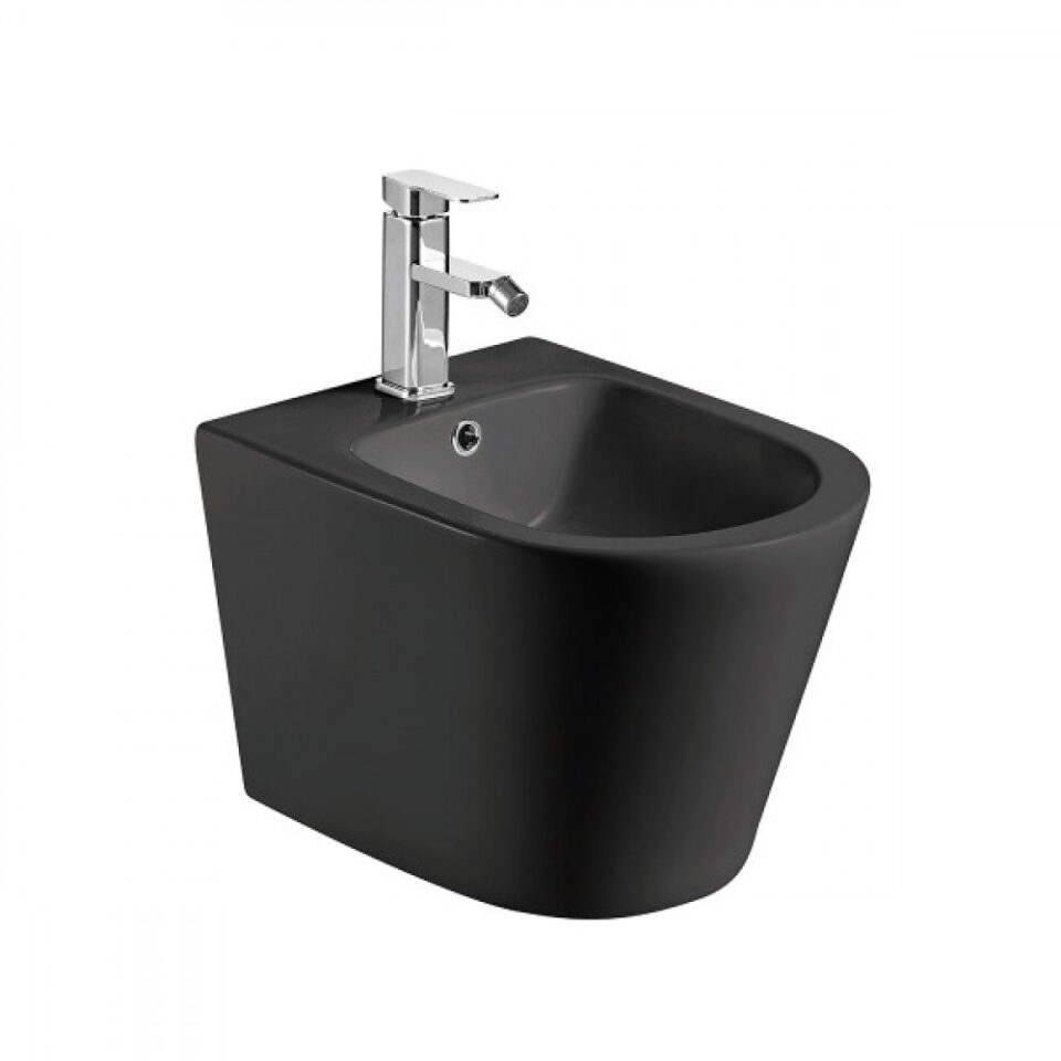 Bidet Suspendu Noir Mat