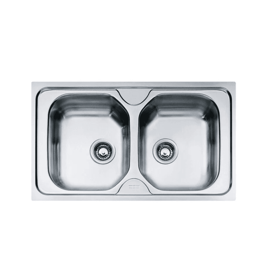 Evier Inox FRANKE Double Bac sans égouttoir