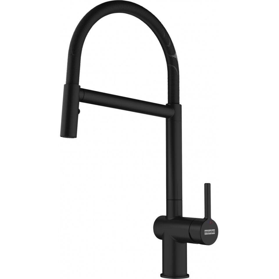 Mitigeur Evier Franke Noir Active Semi Pro Douchette 2 Jets