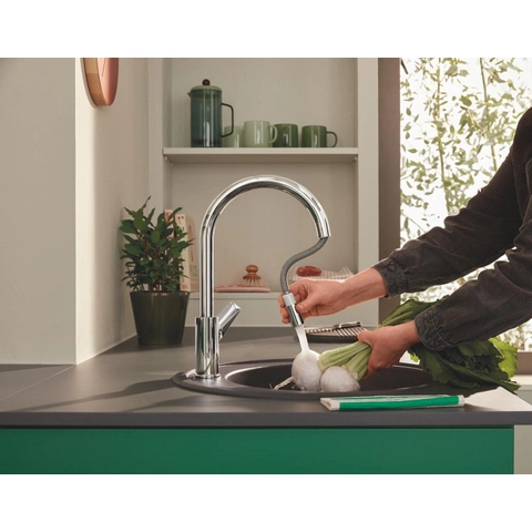 Mitigeur Evier GROHE Bauedge Douchette Extractible