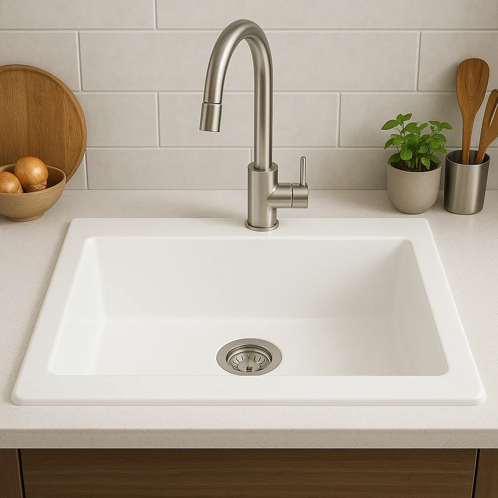Mitigeur de cuisine chromé Grohe Blue pure