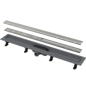 caniveau de douche à carreler double face inox ALCA