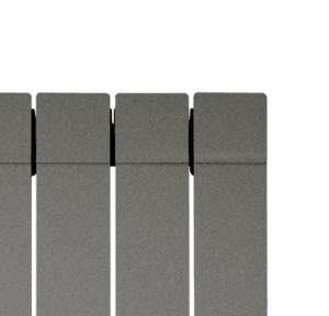 radiateur vertical gris mat