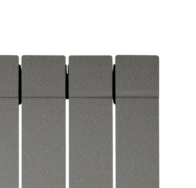 radiateur vertical gris mat