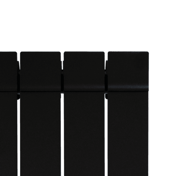 radiateur vertical noir mat