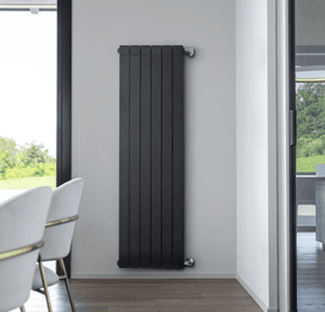 radiateur vertical noir mat