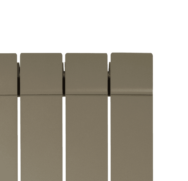 radiateur vertical bronze