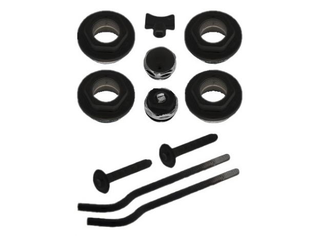 Kit accessoires radiateur noir