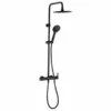 Colonne de douche WIRQUIN Noir avec inverseur et mitigeur mécanique BLACK ROMA TOUCH