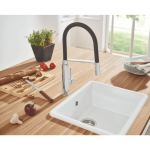 Robinet Cuisine Grohe à Flexible Souple Noir