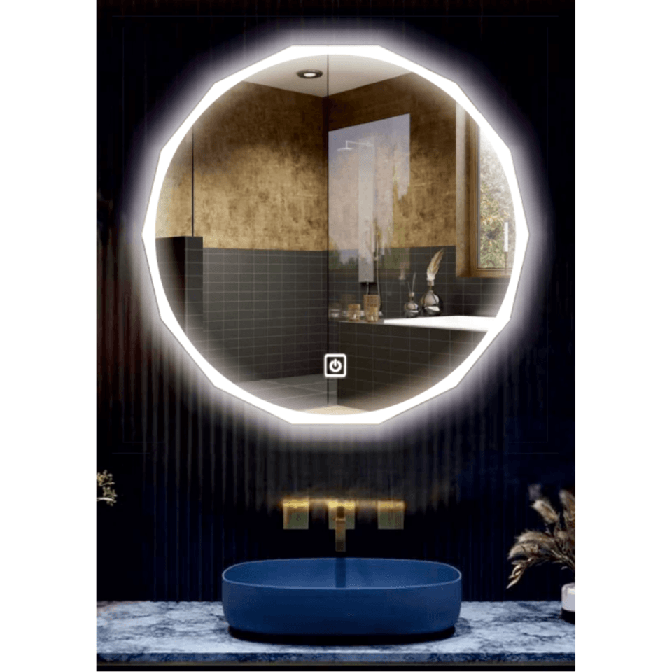 Miroir salle de bain Led Rond Diamond