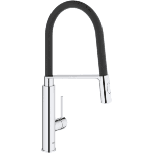 Robinet Cuisine Grohe à Flexible Souple Noir