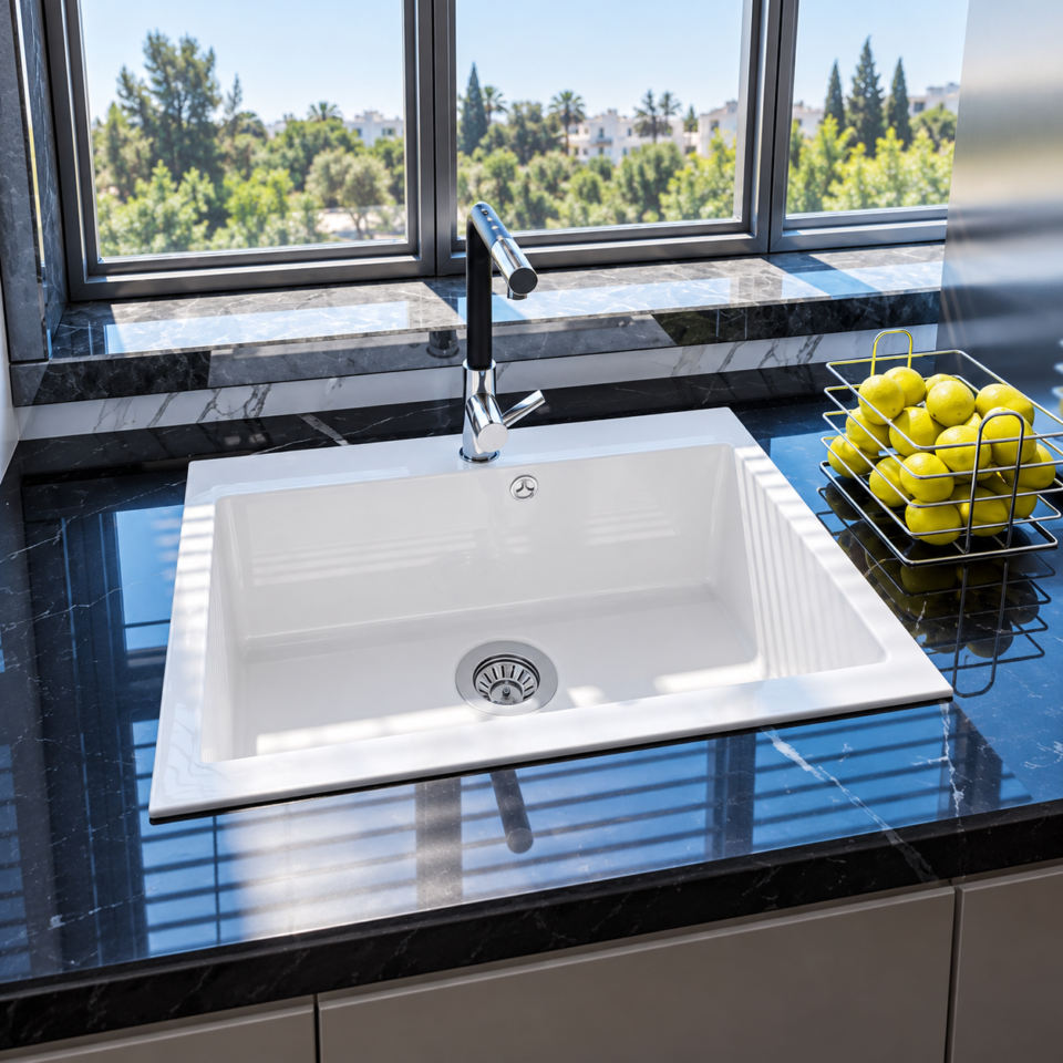 Evier Granite PONDEROSA 70x50cm