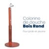 Colonne De Douche Bois Rond Pour Jardin Et Piscine