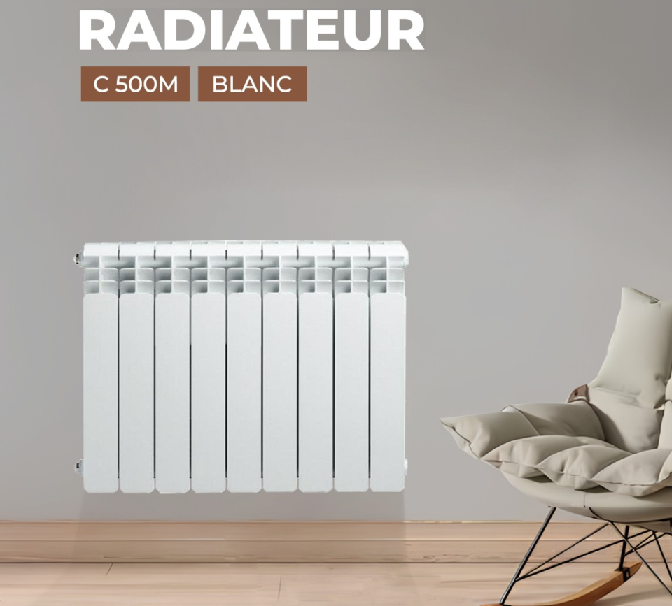 Radiateur Aluminium Blanc C500M