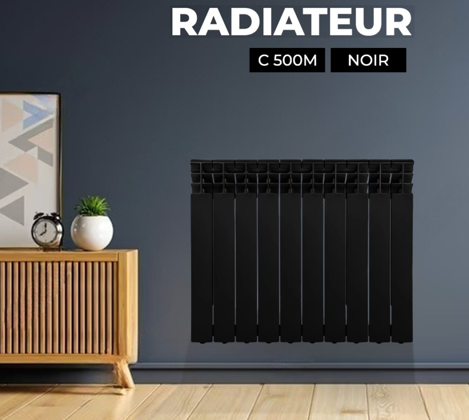 Radiateur Aluminium Noir C500M