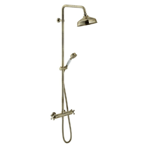 Colonne de Douche Avec Mitigeur Thermostatique Bronze