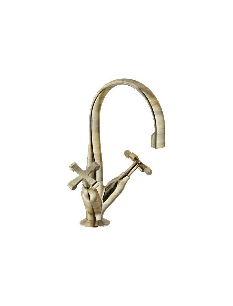 Mélangeur Lavabo Ancien Bronze