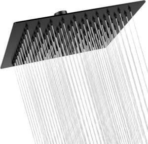 Pomme De Douche Carré Noir