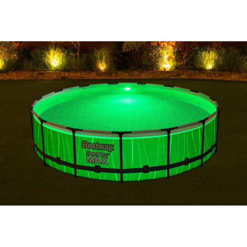 Piscine Hors Sol Ronde LED 457 x 107 cm