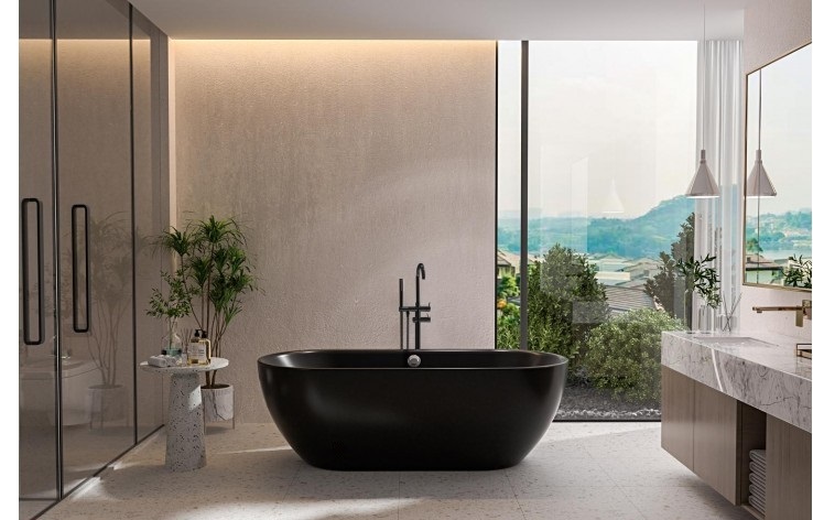Baignoire ilot noire