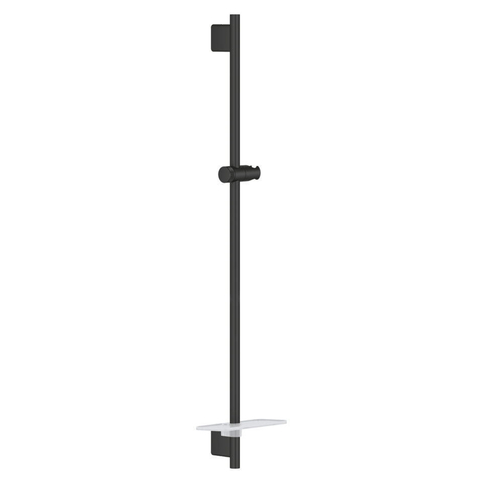 Barre Douche 90 + Porte Savon Noir Grohe