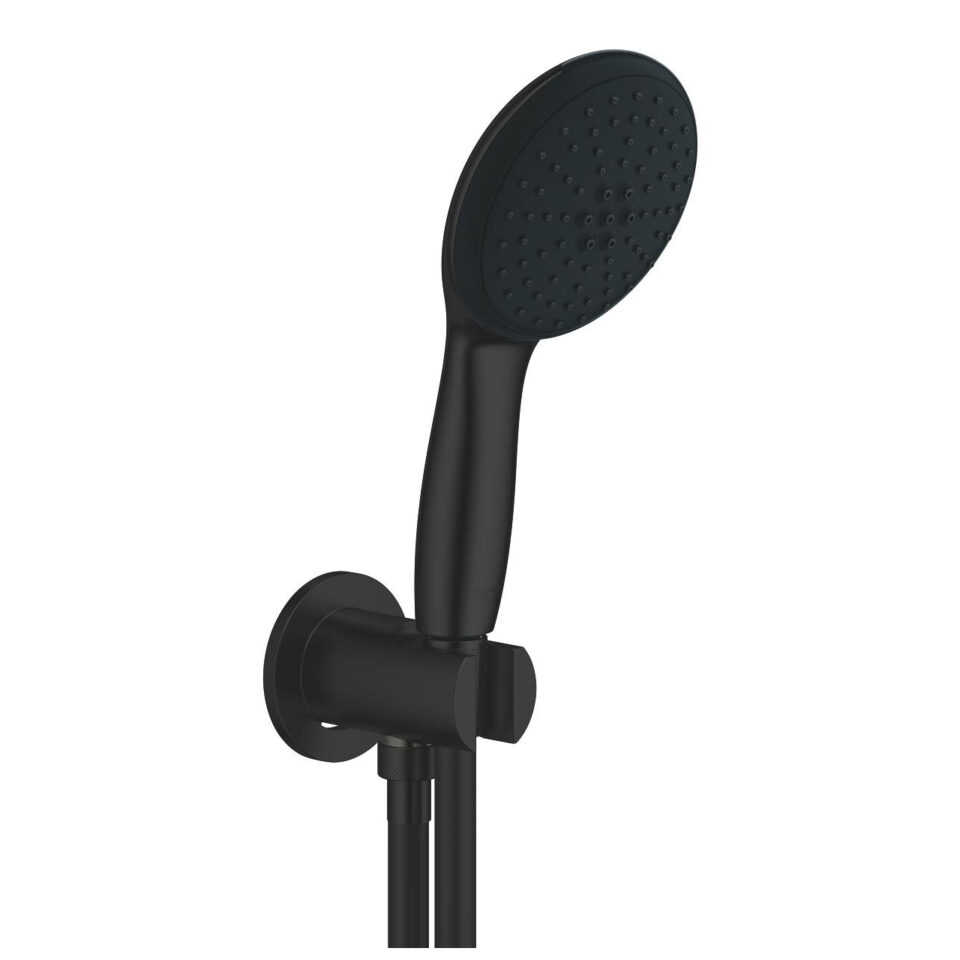 Douchette 2 Jets Avec Support Mural Noir Grohe