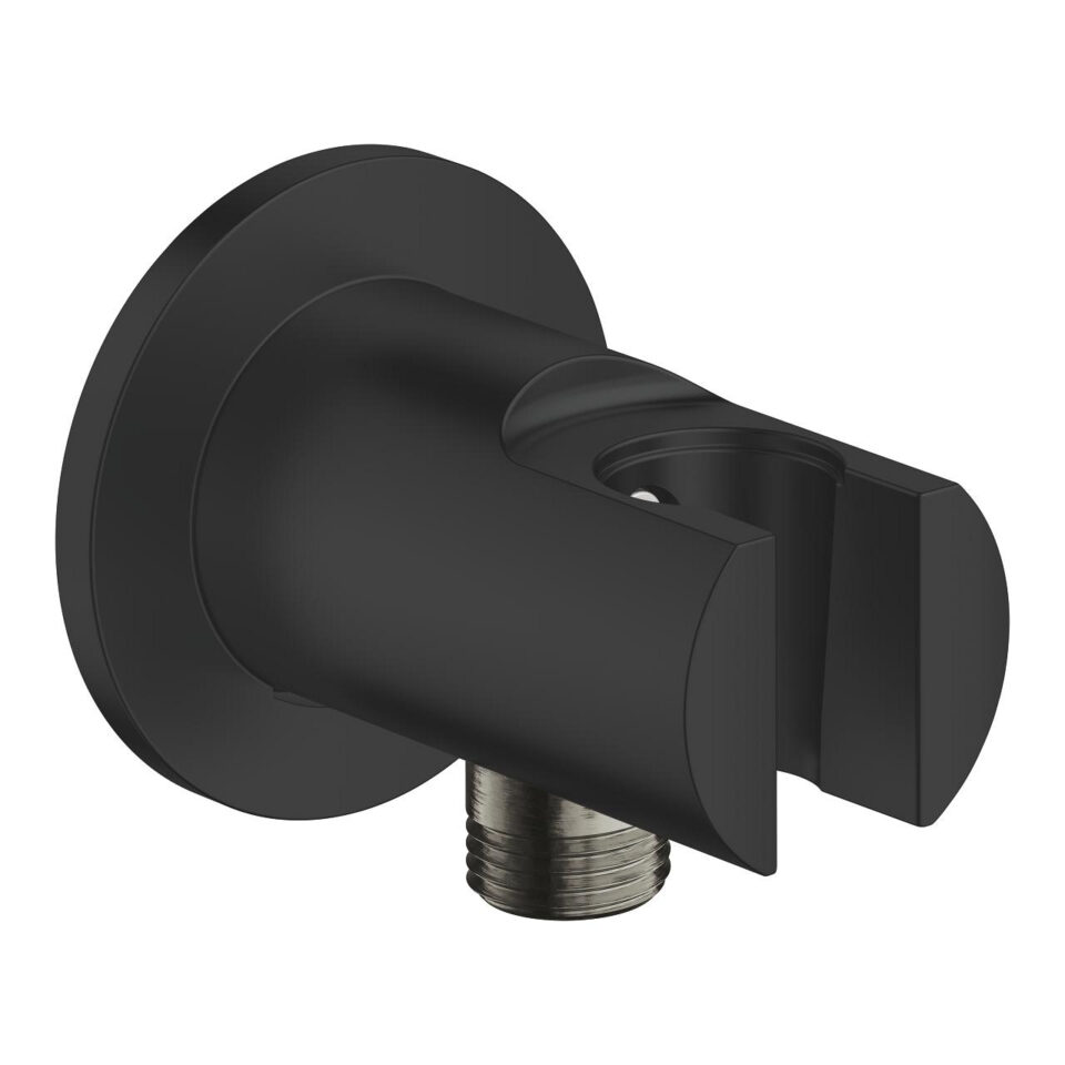 Raccord Douchette + Support Noir Grohe
