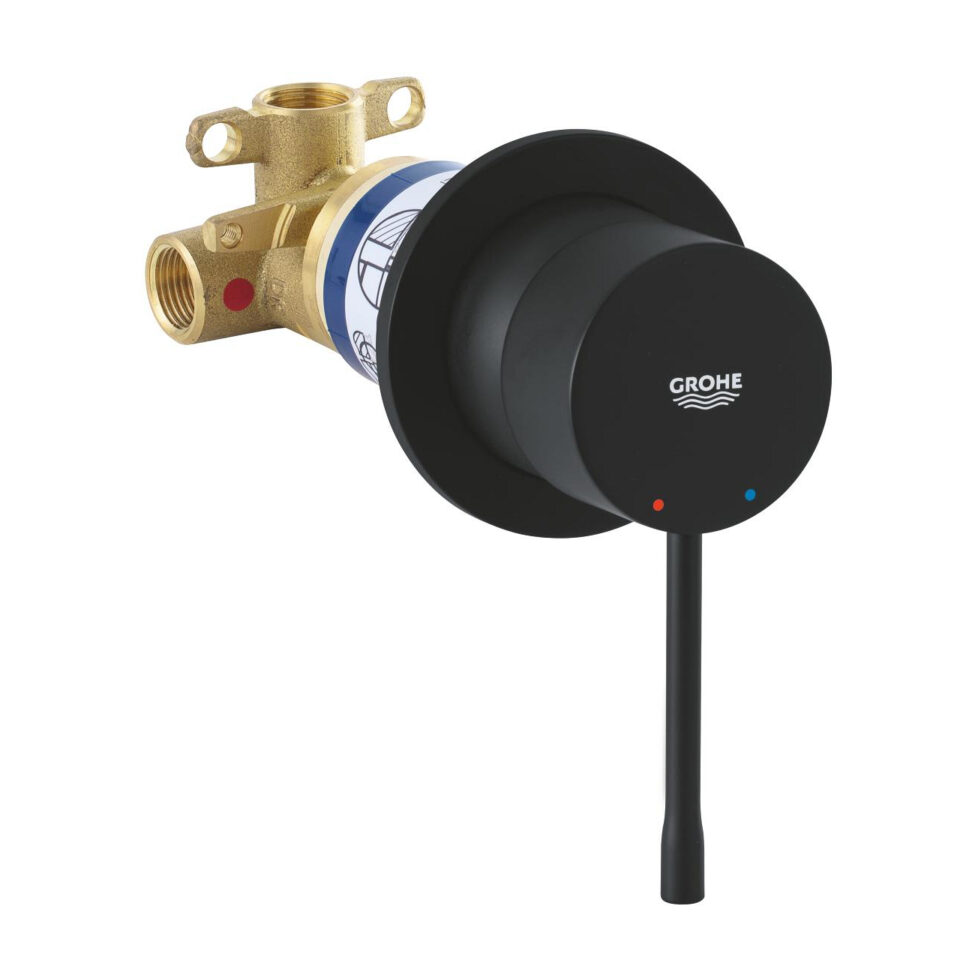 Mitigeur Toilette Encastré Grohe Essence Noir