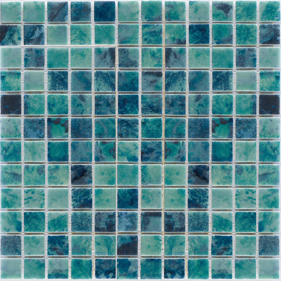 Mosaique Piscine Digital Vert/Bleu