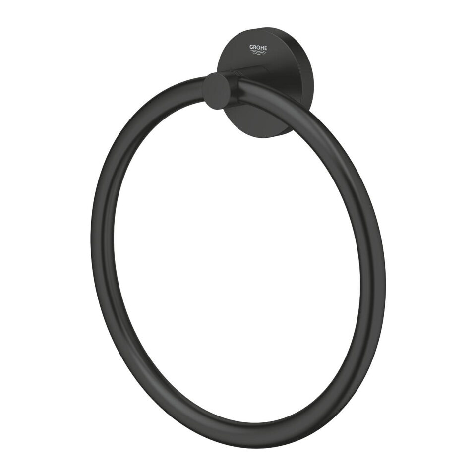 Porte Anneau Noir Grohe