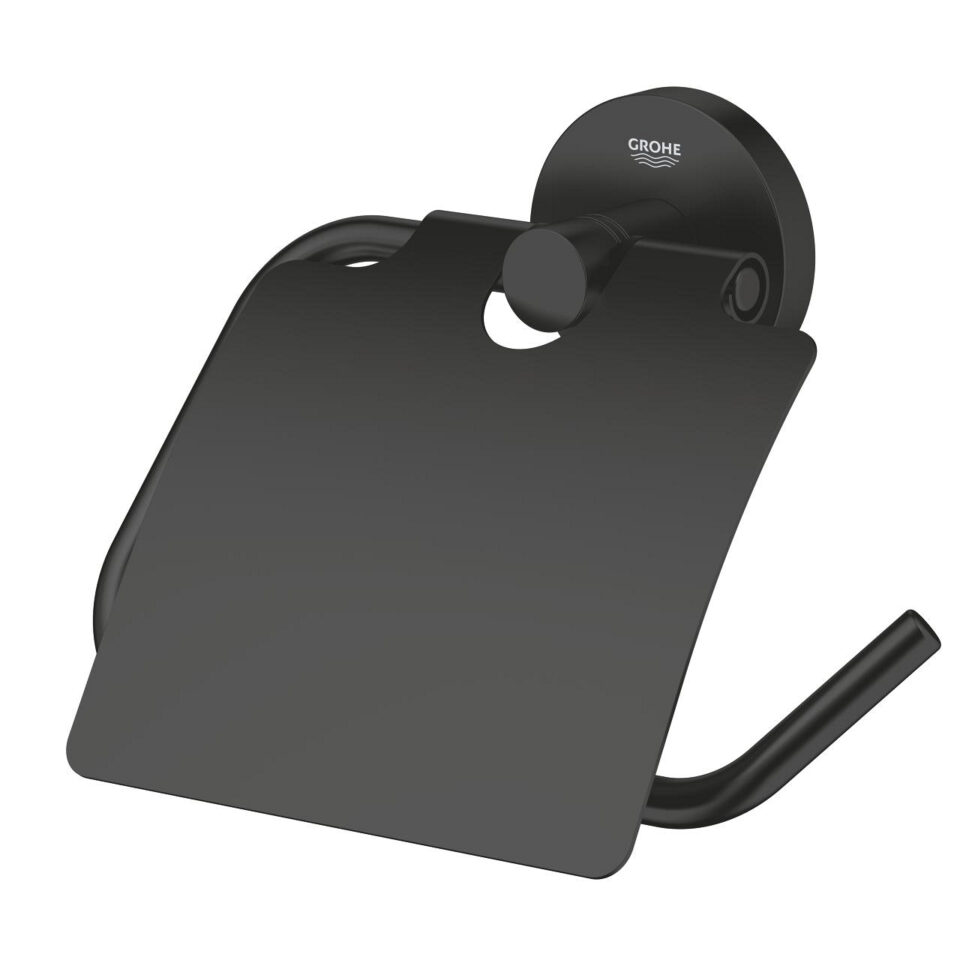 Porte Papier + Couverle Noir Grohe