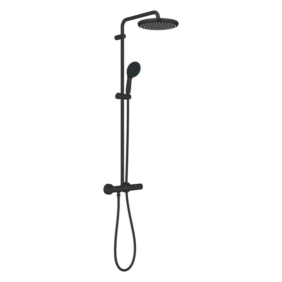 Colonne De Douche Grohe Noir Thermostatique Tempesta