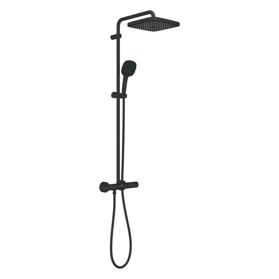 Colonne De Douche Grohe Noir Thermostatique Cube