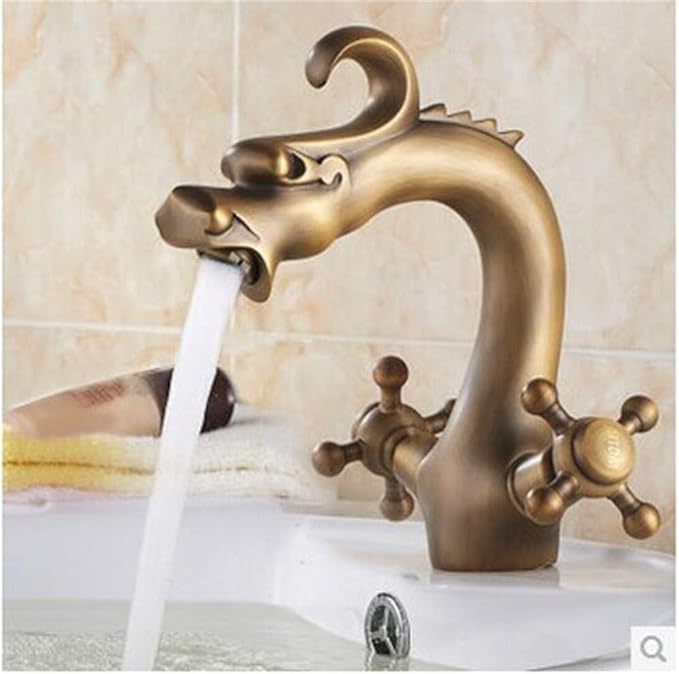 Mélangeur Lavabo Bronze Dragon