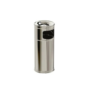 Poubelle Cendrier Inox D28 60CM MAXIFLOW