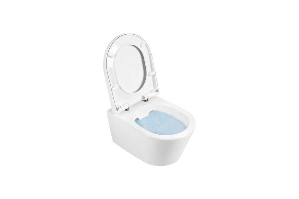 Pack Cuvette Suspendue Rimflush 48 avec Abattant Amovible Slowclose URBY Sanindusa