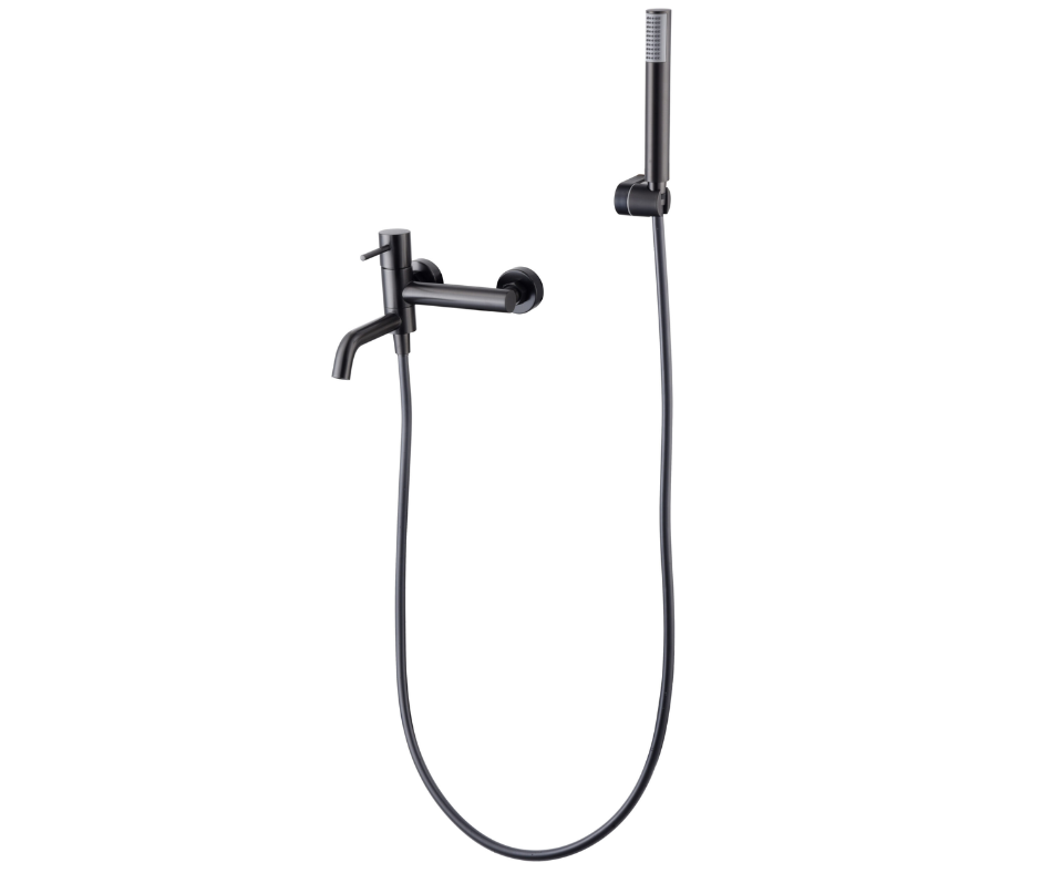 Mitigeur Bain Douche Monza Noir Métallisé