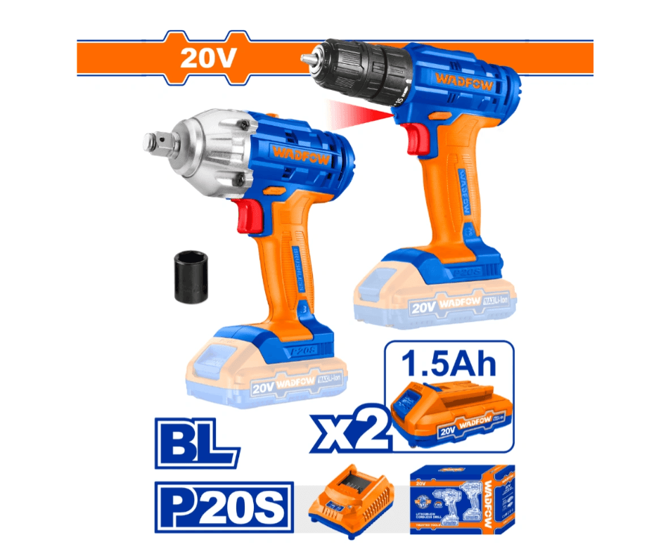 Kit boulonneuse + visseuse 20V