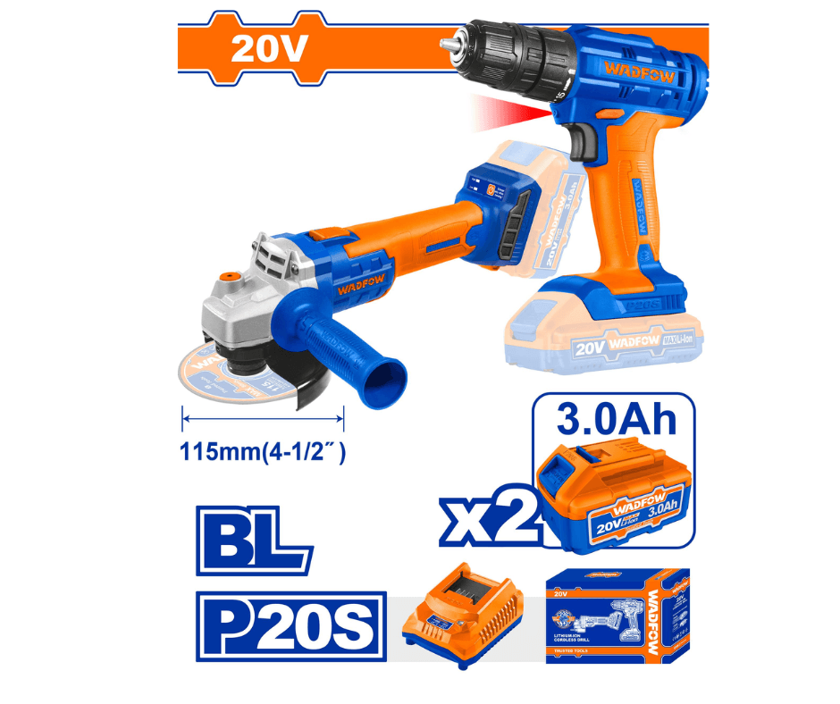 Kit Meule 115+Visseuse 20V